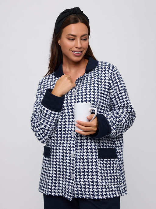 Пижама женская из футера Салли синий - Амадэль фото 24