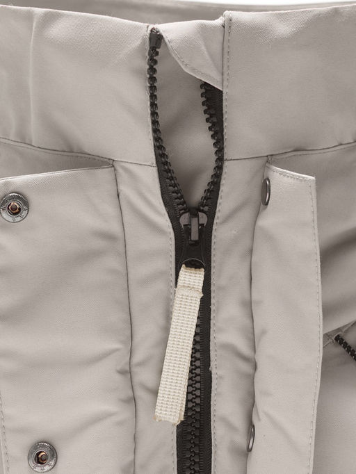 Парка зимняя подростковая для девочки с капюшоном бежевого цвета 9538B - Valianly фото 14