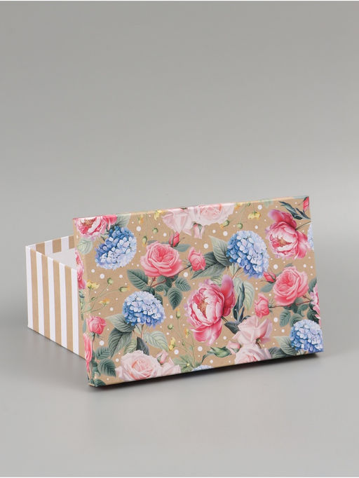 Набор подарочных коробок 10 в 1 «Нежные цветы», 12 × 7 × 4 - 32.5 × 20 × 12.5 см
