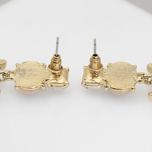 Серьги с жемчугом Бусина графиня, цвет белый в золоте - Qf фото 2