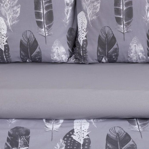 Постельное бельё Этель 2 сп Перья (вид 2) 175х215 см, 200х220 см, 70х70 см -2 шт,поплин 125 г/м2 фото 3