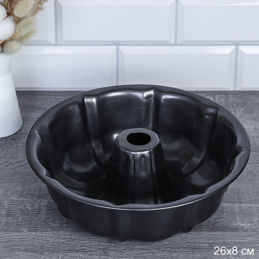 Форма для выпечки Кекса круглая с отверстием 26х8 см/ RSD-27 /уп 50/антипригарное покрытие/688664 - ГалеонТрейд фото 6
