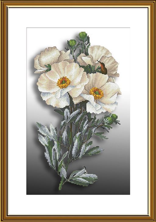 Набор для вышивания Нова Слобода СР 2259 Альпийские маки 20 х 34 см