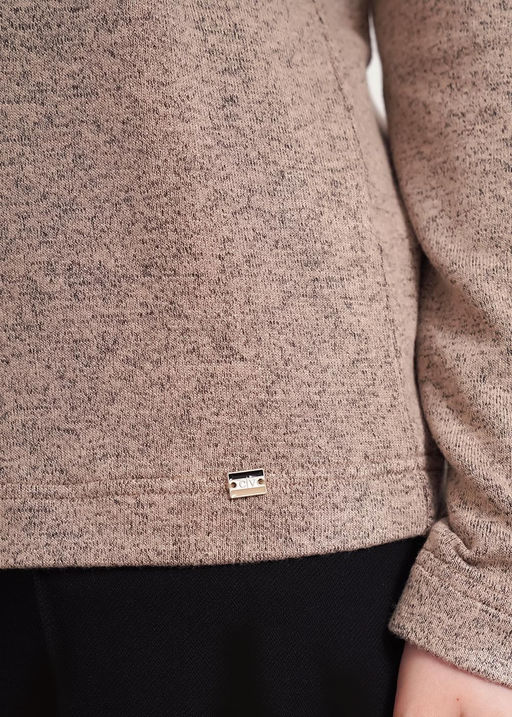 CLE Джемпер жен. 156952/181вл св.коричневый/т.серый - Clever wear фото 3