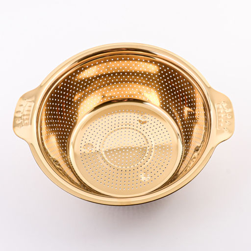 40724 Дуршлаг 22 см золотой MB (х140) - Mayer&boch фото 2