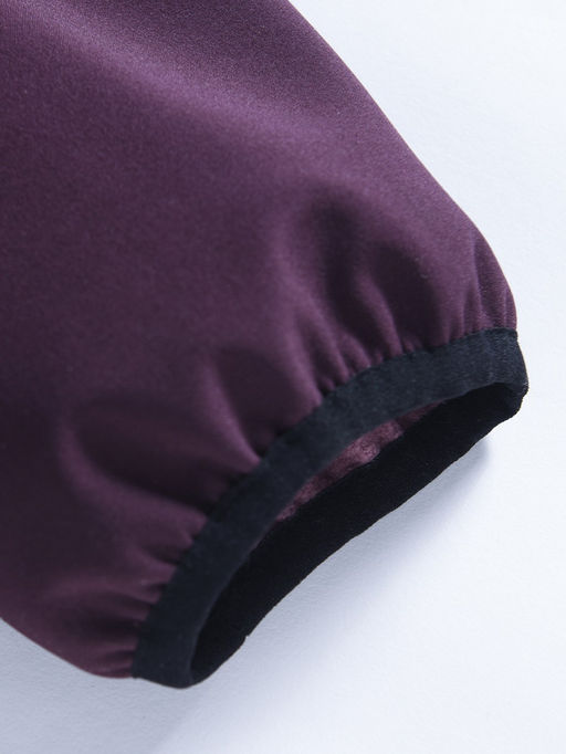 Куртка женская гибридная стёганая с капюшоном с графеновой подкладкой темно-фиолетового цвета 9626_1TF