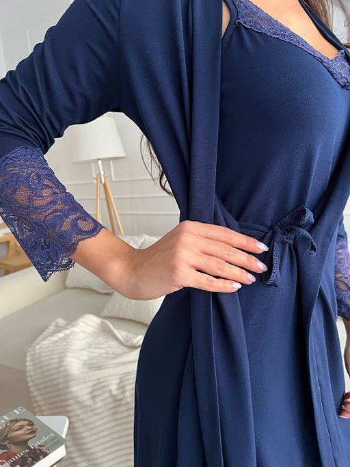 Комплект Нежность_4010/темно-синий - Ihomelux фото 8