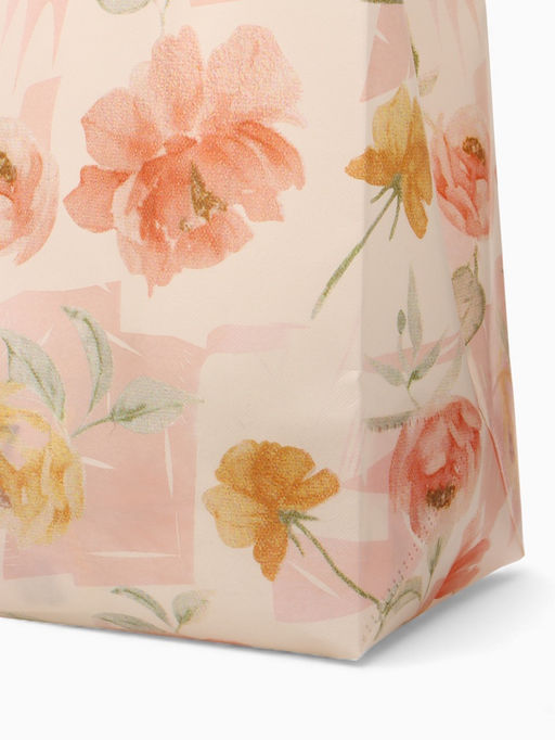 Сумка пляжная Цветы, 50*20*40, отд без молнии, розовый