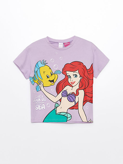 Bisiklet Yaka Ariel Bask?l? K?sa Kollu K?z Bebek Ti??rt 2li - Waikiki фото 2