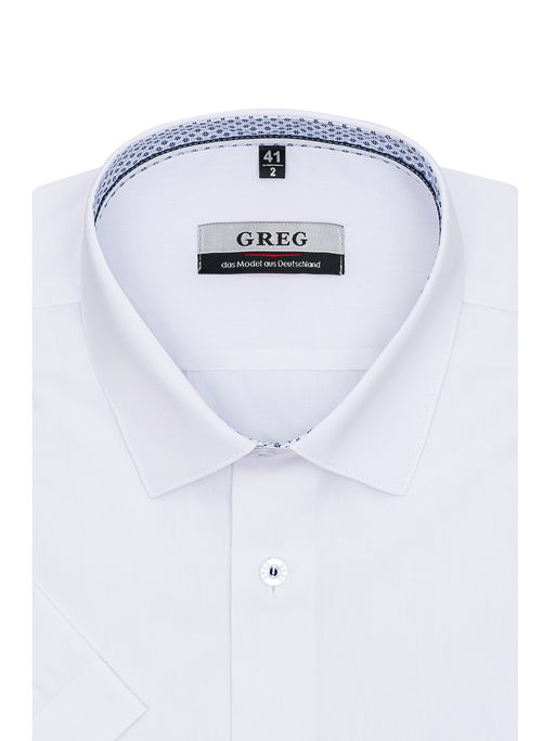 Сорочка мужская короткий рукав GREG 100/209/WH/Z/9p