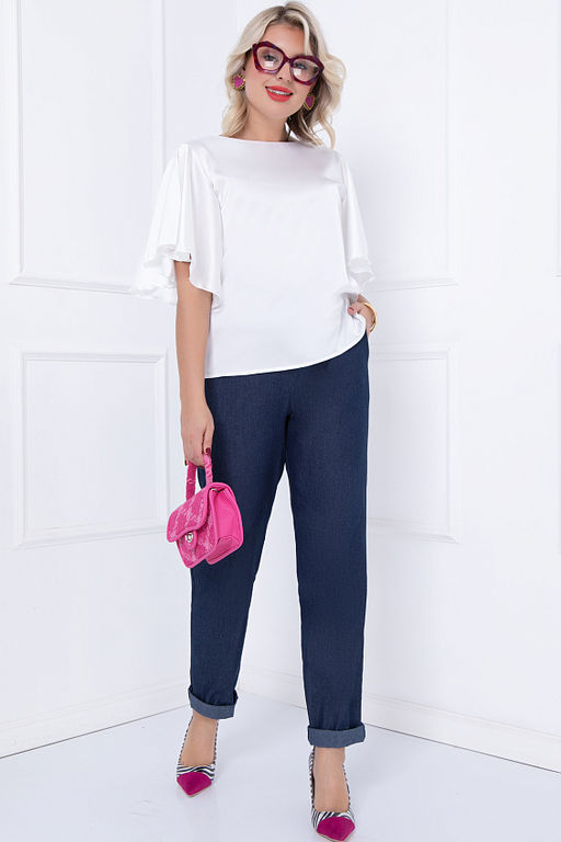 БЛУЗКА ВЕРЧЕЛЛИ (ВАЙТ ДАЙМОНД) - Bellovera фото 3