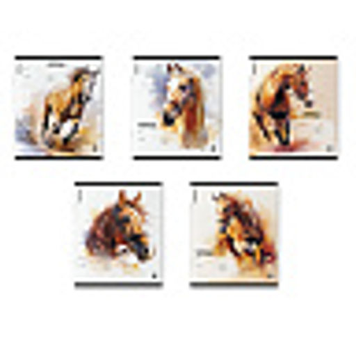 АКЦИЯ Цена за 10 шт. Тетрадь школьная ученическая ErichKrause Wild Mane, 18 листов, линейка (в плёнке по 10 шт.)_MIX-PACK  фото 2