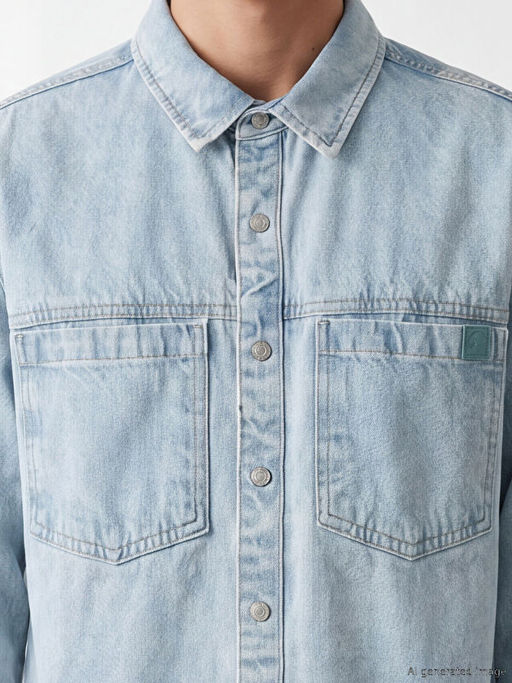 Loose Fit Erkek Jean G?mlek