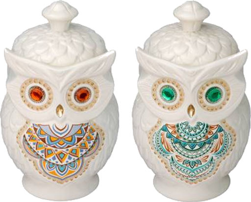 HILLTOP. Керамика. Чайница Сова (в ассортименте) 100 гр. чайница керам.  фото 2