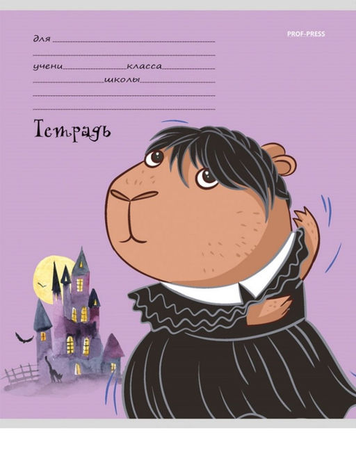 Тетрадь Капивенсдей 12 л, косая линия, mix (20,4x16,8 см) - I likegift фото 6
