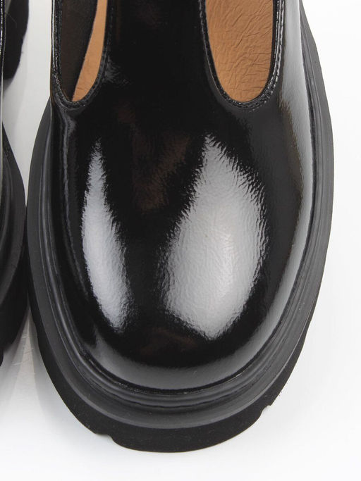 06-DLG02-2 BLACK Туфли женские (натуральная кожа)