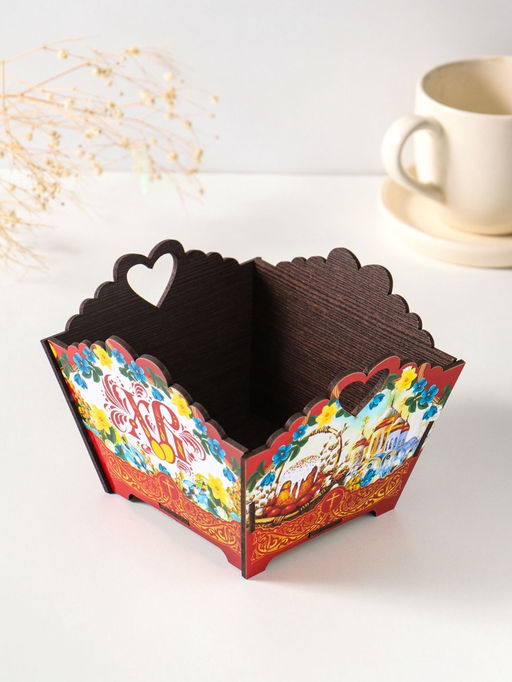 Конфетница квадратная или подставка под кулич ХВ,10?13?13.5 см