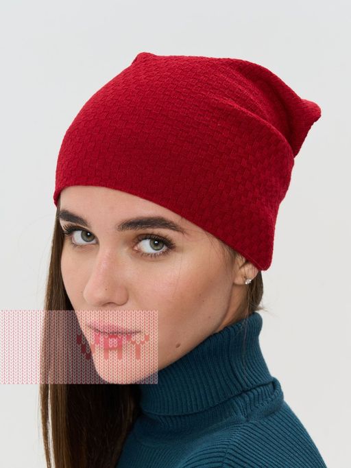 Шапка женская 5232-8438. 91 кармин