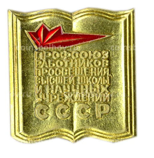 Значок Профсоюз работников просвещения высшей школы и научных учреждений СССР