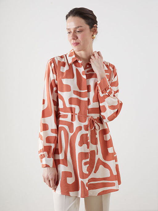 Desenli Kad?n G?mlek Tunik