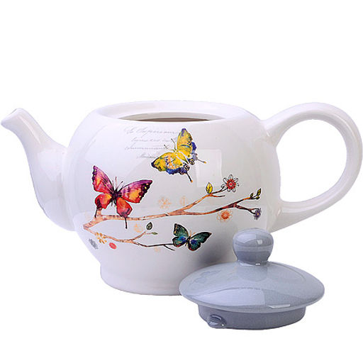 60115 Заварочный чайник 950мл Бабочки в саду доломит LR (х16) - Mayer&boch фото 2