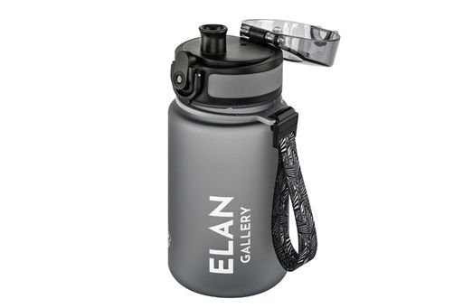 Бутылка для воды 350 мл 6,8*6,8*17 см "Style Matte" серая