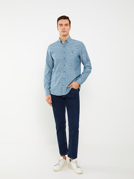 Regular Fit Uzun Kollu Poplin Erkek G?mlek