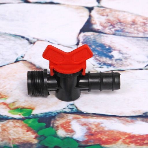 Цена за 5 шт. Муфта соединительная с односторонней наружней резьбой и краном 3/4" ДоброСад