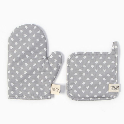 Набор кух. Этель Звёзды: варежка 20х28 см, прихватка 19х19 см, 80% хл, 20% пэ  фото 2