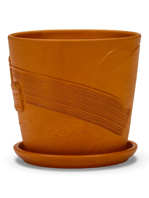 Горшок цветочный с поддоном 1,45 л, d15/h14 см терр-т керамика, "Голландия" (М)