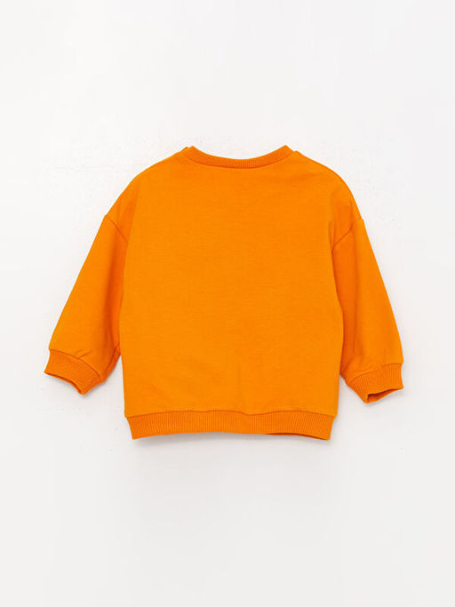 Bisiklet Yaka Uzun Kollu Bask?l? Erkek Bebek Sweatshirt ve E?ofman Alt? 2li Tak?m - Waikiki фото 3