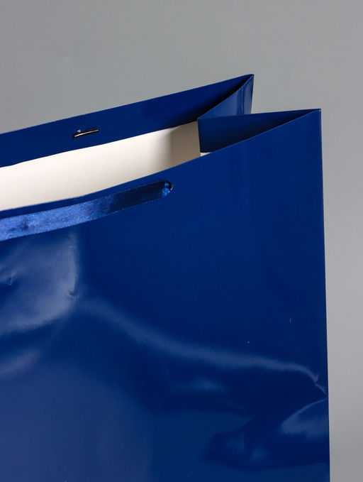 Пакет подарочный ламинированный горизонтальный «Синий», XXL 61×46×20 см