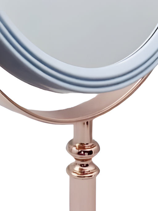 Rama Rose Зеркало косметическое двустороннее настольное K475, овальное, 16,5 x 19,7 см  фото 3