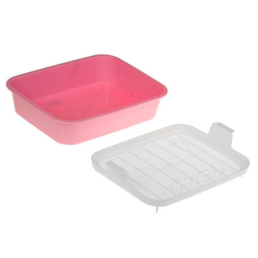 Туалет Мурка для кошек, с решёткой, 33 х 25,5 х 7,5 см, микс цветов - Пижон фото 2