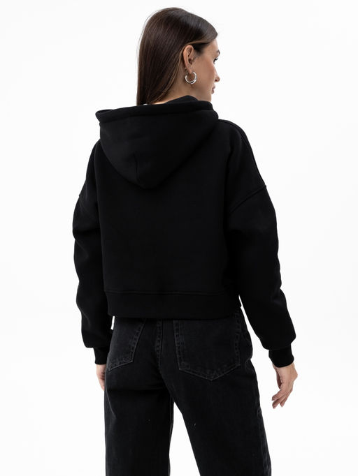 Толстовка укороченная футер 3х нитка с начесом. - Binita фото 8