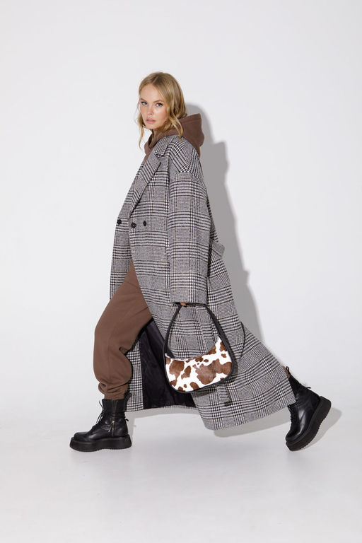 Пальто Pirs 4990 клетка  фото 6