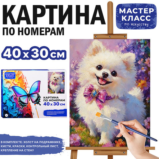 Картина по номерам "Дружок" 40х30 см.