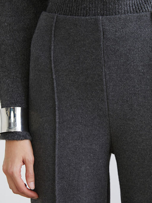 Beli Lastikli Geni? Pa?a Kad?n Triko Pantolon