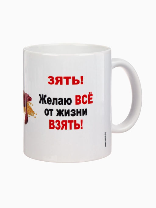 Кружка чайная керамическая Дорогому зятю, 320 мл