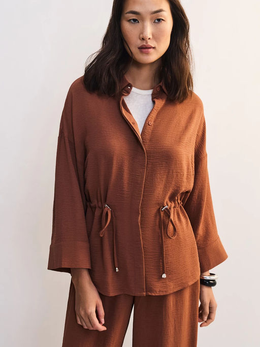 Блуза свободного кроя с кулиской / Zarina  фото 8