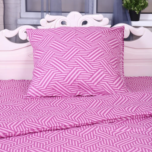 Постельное бельё 1,5 сп Бесконечность, ягодный, 150х210 см, 150х210 см, 70х70 см, бязь, 105 г/м, 100% хлопок - Атра фото 2