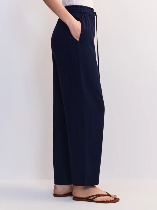 Льняные брюки с эластичным поясом ZR2605012104-47 / Zarina