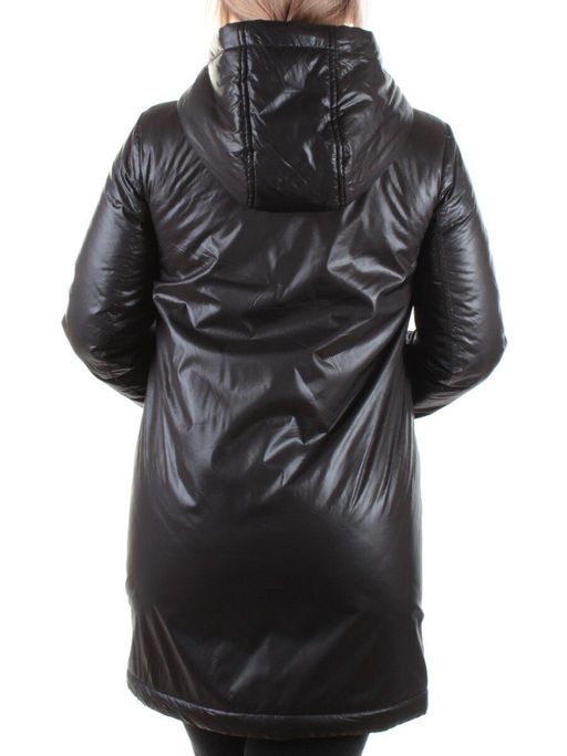 19158 BLACK Куртка удлиненная женская Aikesdfrs - Fashion фото 6