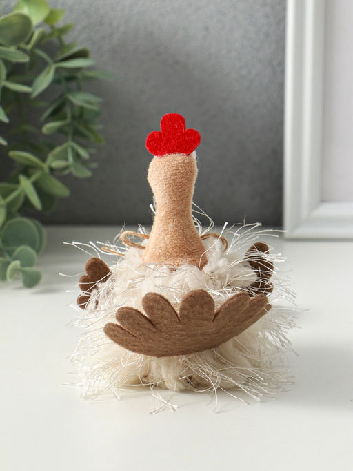 Фигурка Пушистая курочка, длинные ножки, 7?5?17 см