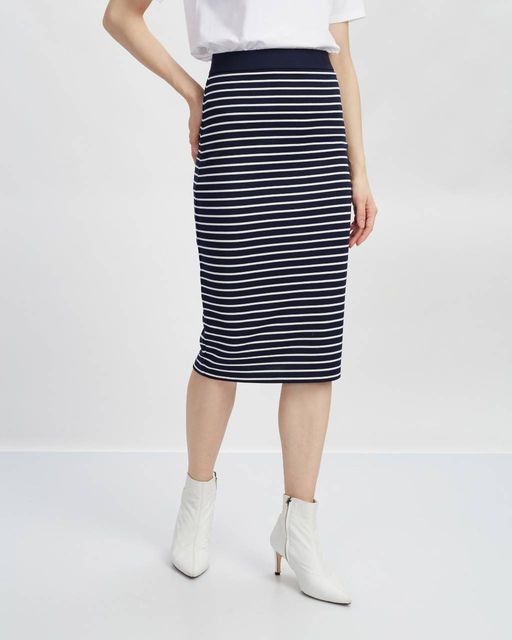 Юбка-миди в полоску - Incity фото 2