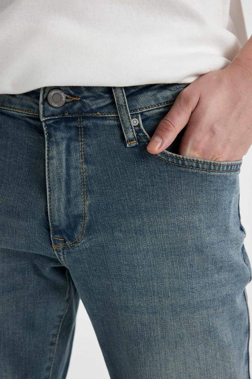 Pedro Slim Fit Джинсовые брюки узкого кроя с нормальной талией и узкими штанинами - Defacto фото 5