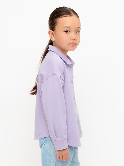 КР 302677/пастельно-лиловый рубашка для дев