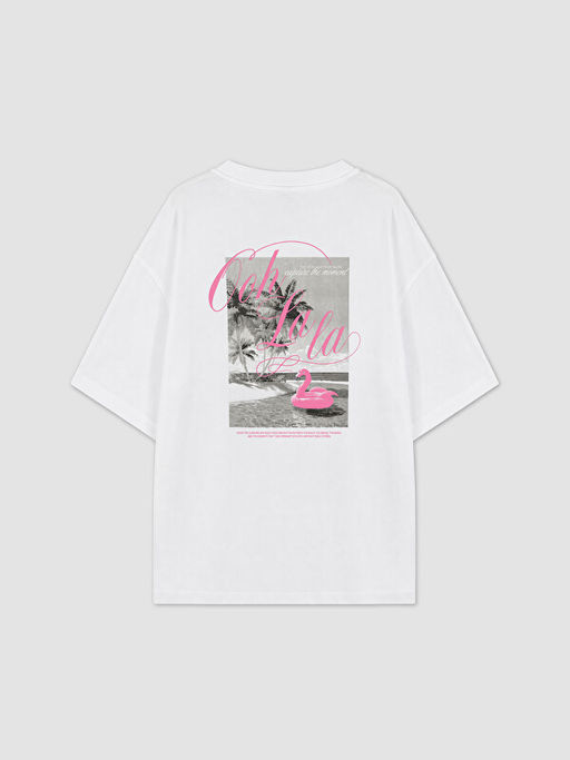 Loose Fit Bask?l? K?z ?ocuk Ti??rt