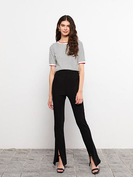 Kad?n Dar Fit D?z Pantolon