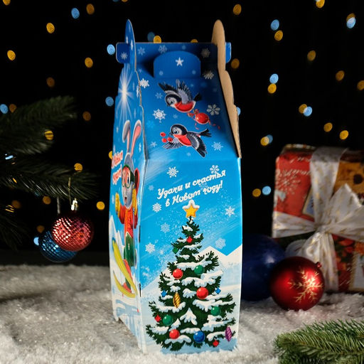 Цена за 5 шт. Подарочная коробка Лыжные гонки, 33 х 20 х 13 см - Simaland фото 2